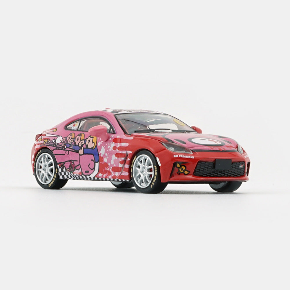 Macau Grand Prix Toyota GR86X Gloomy Bear #6 1/64 scale diecast model car (pink)