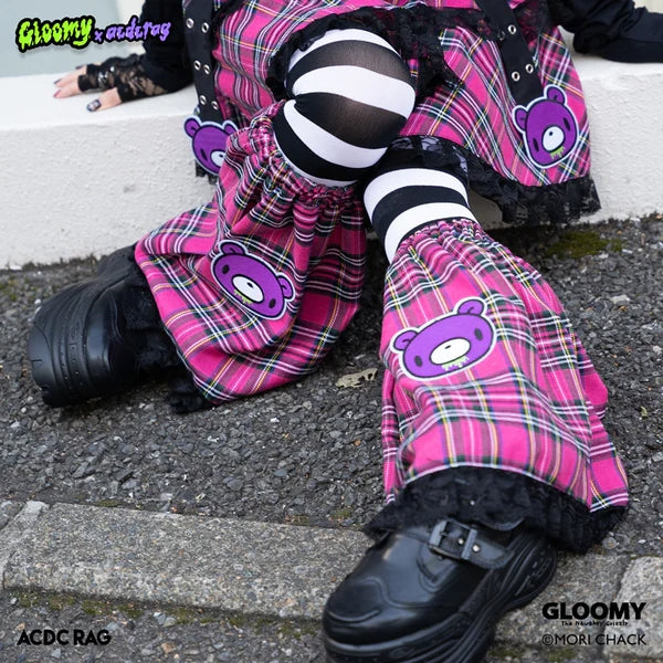 ACDC RAG x Gloomy]ビビッドグルーミー レッグウォーマー C/PINK