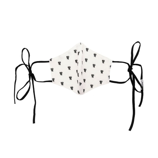 GLOOMY All-over Embroidered Mask (White)