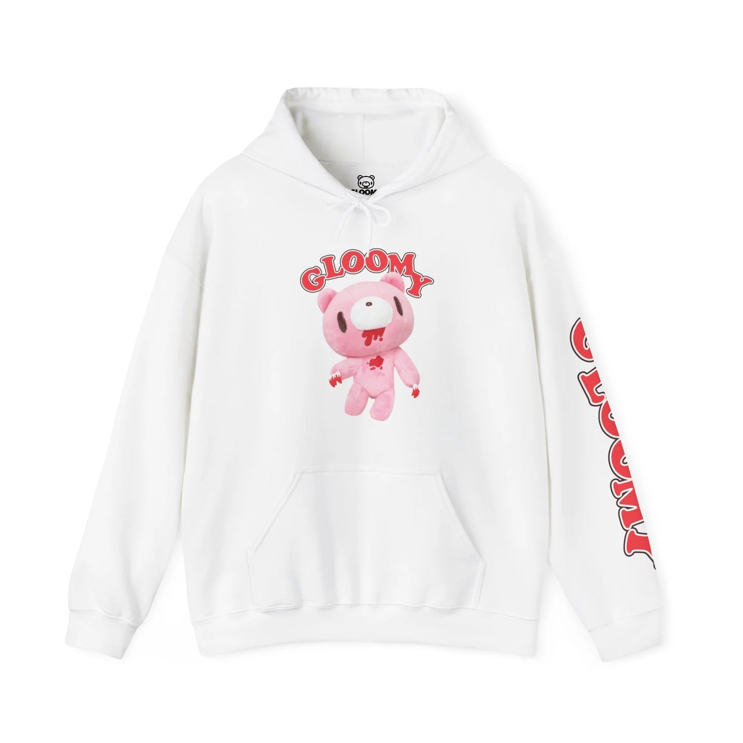 Gloomy Bear Plush Dreams Hooded Sweatshirt (White)