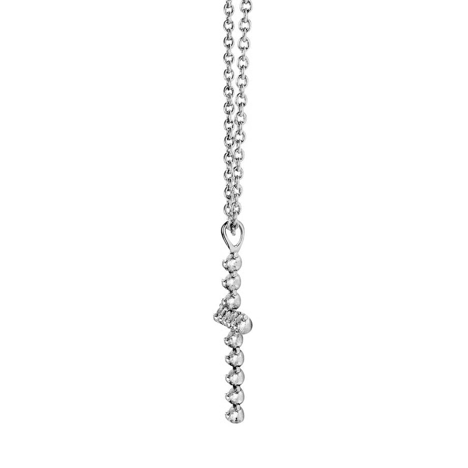 【ジュエリー】GLOOMY Cross Necklace/Rhodium