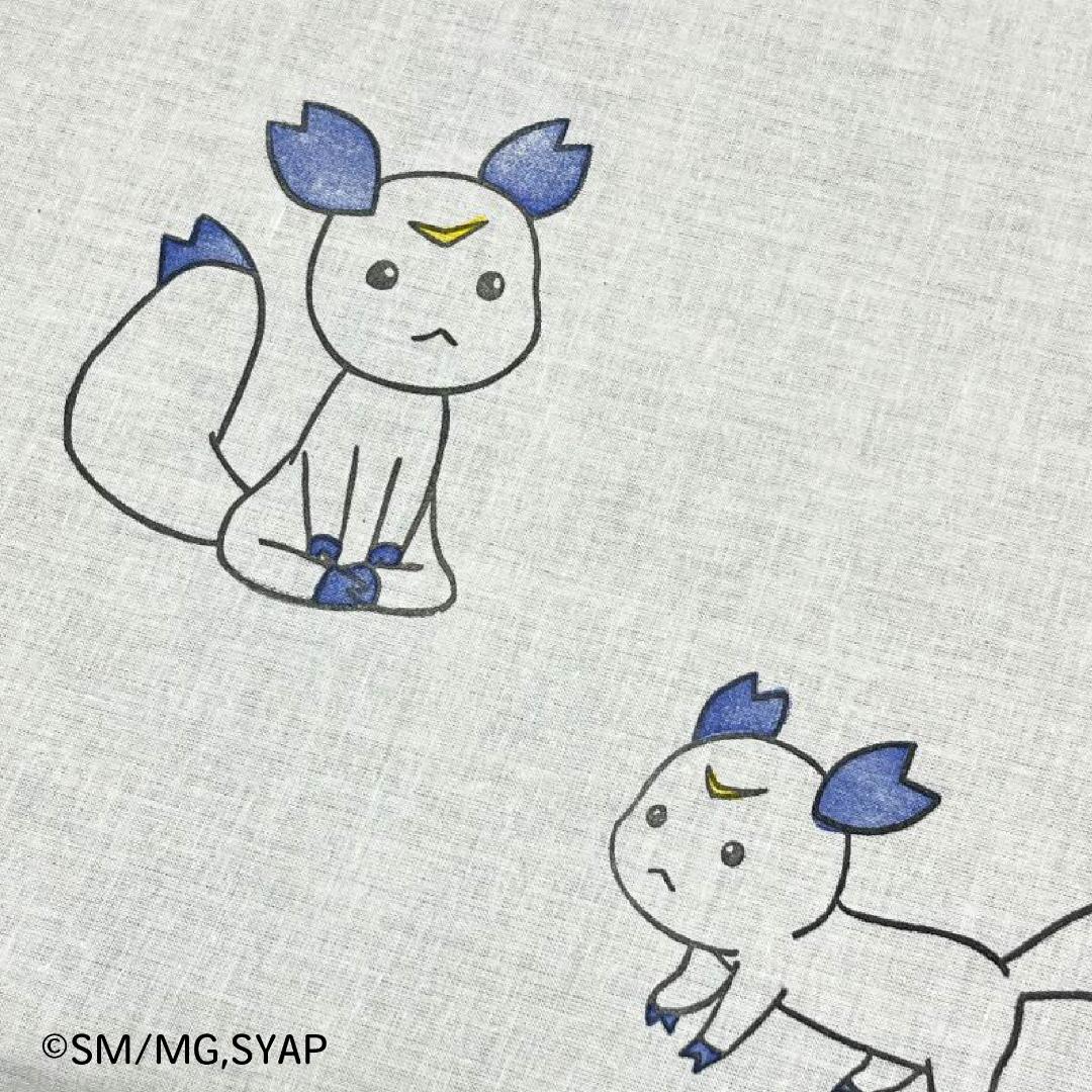 戦国妖狐 手ぬぐい なう