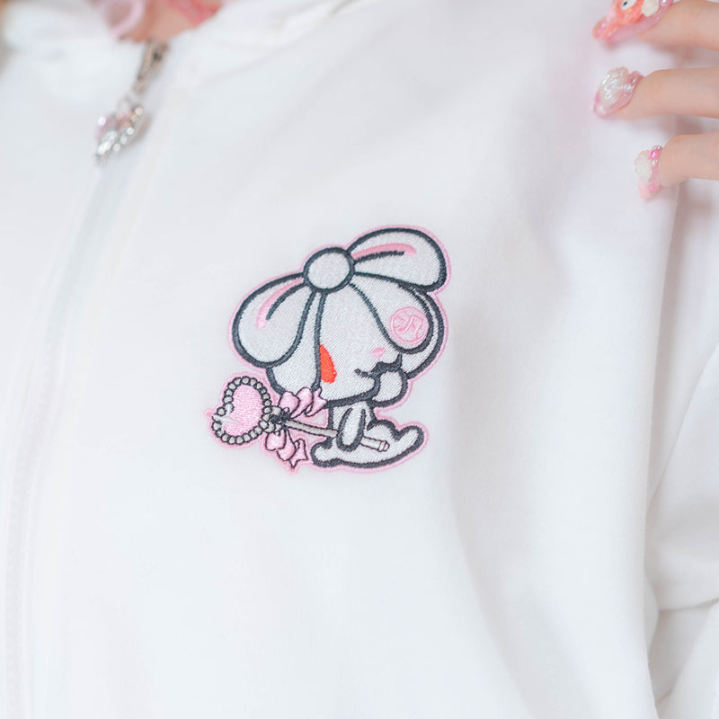 ACDCコラボ 汎用うさぎパーカー WHITE – GLOOMY OFFICIAL WEB STORE