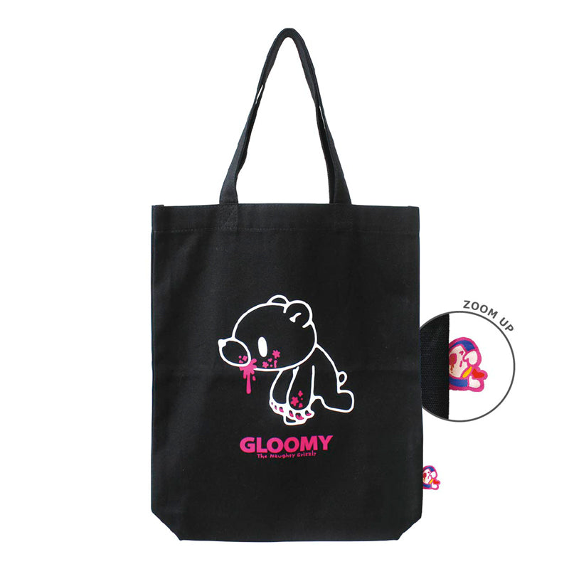 グルーミーぴょこっとトートバッグ ブラック