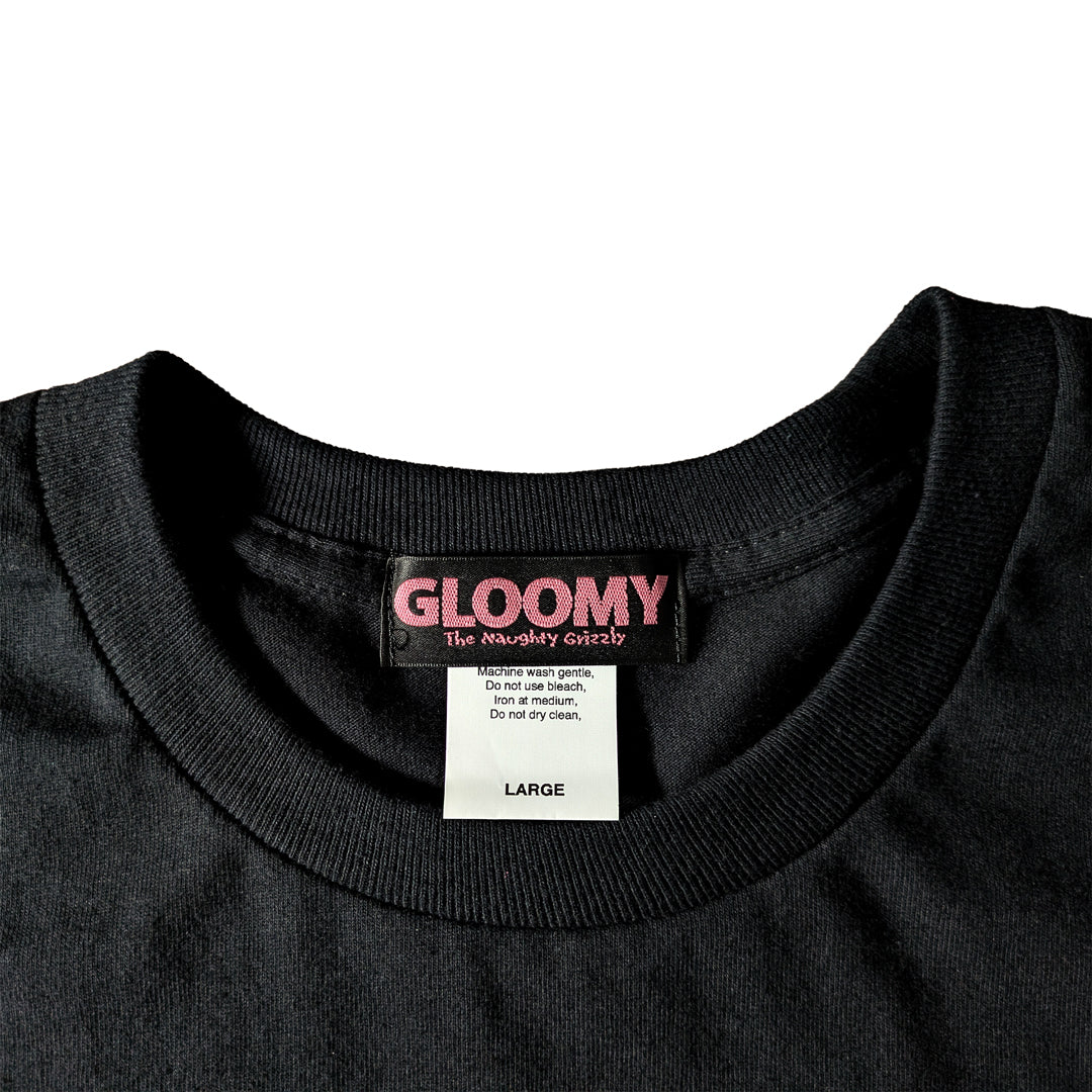 GLOOMY THE BIZARRE BEAR L/S TEE（ブラック）