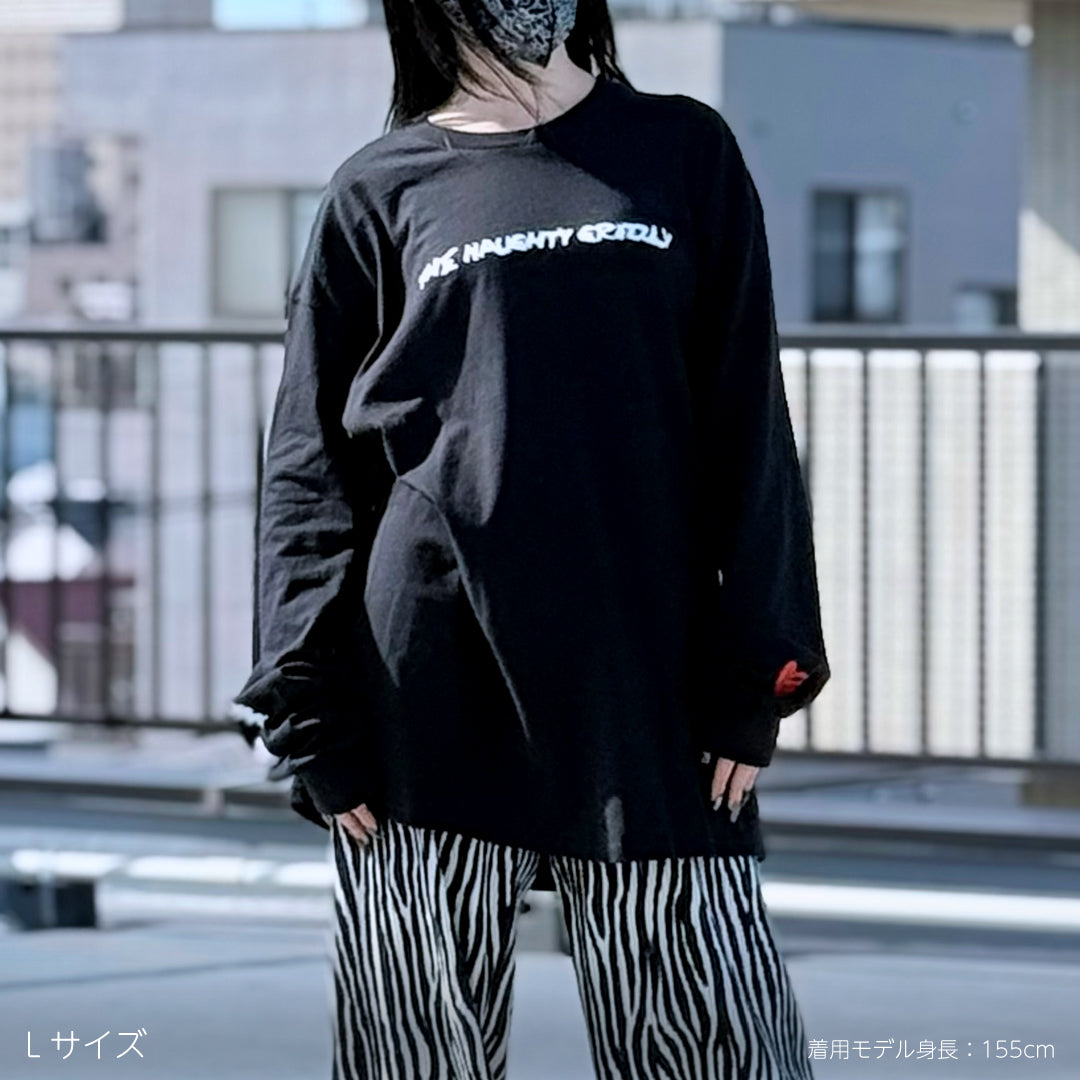 GLOOMY THE BIZARRE BEAR L/S TEE（ブラック）