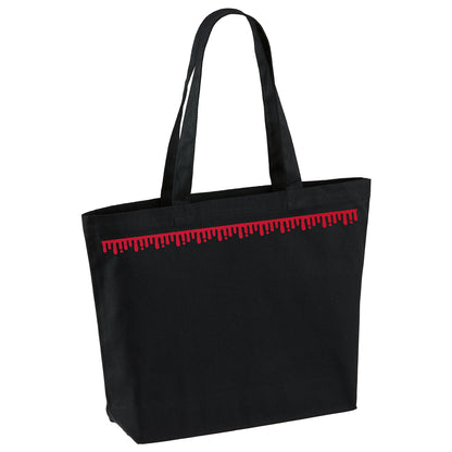 GLOOMY BLOODY BLACK CANVAS TOTE BAG