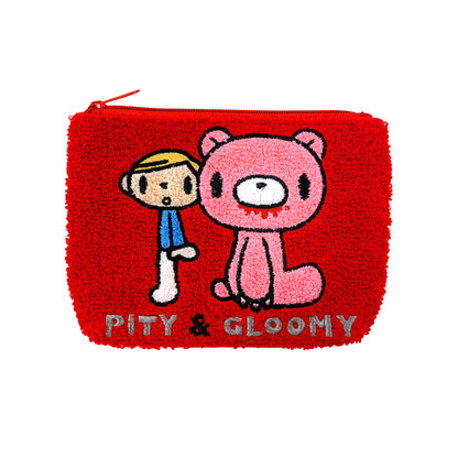 グルーミー サガラ刺繍ポーチ RED