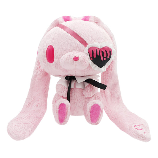 General-purpose rabbit hand-sized plush toy Eyepatch ver. Pink