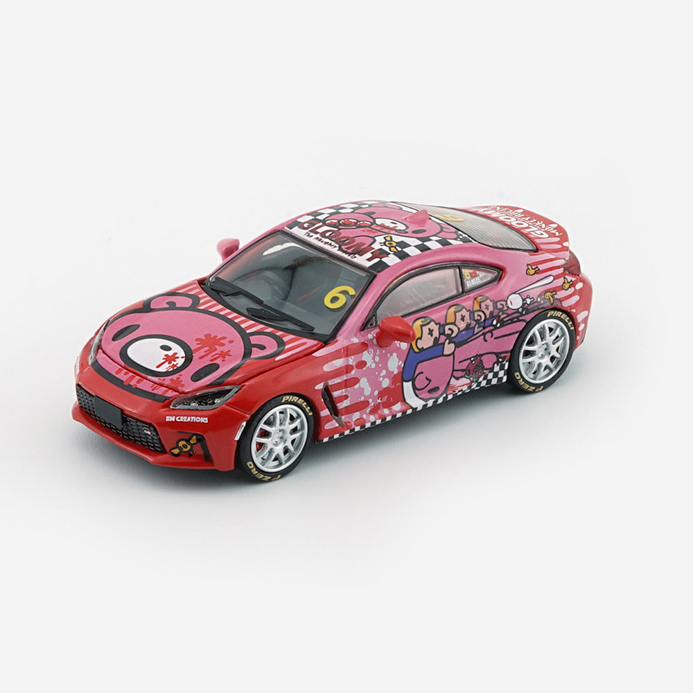 マカオGP トヨタGR86X Gloomy Bear #6 1/64 ミニカー（ピンク