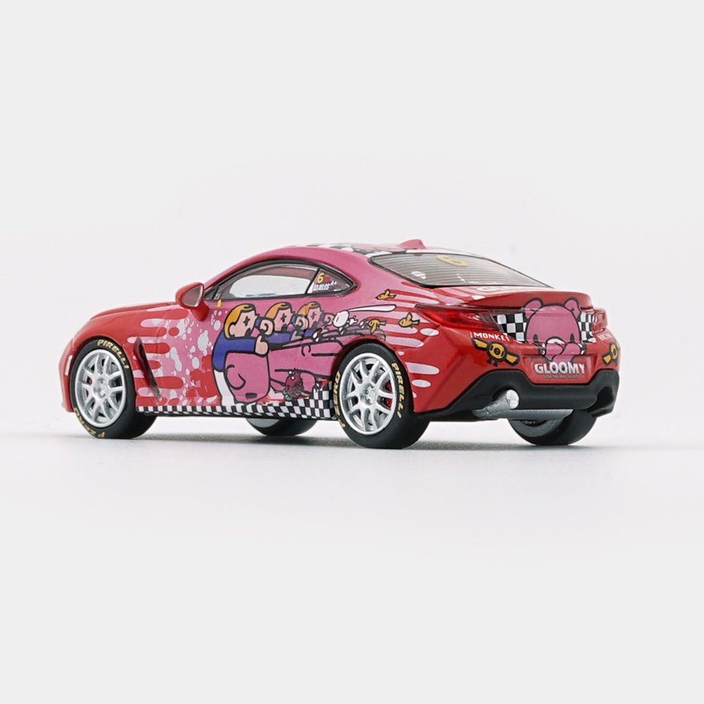 マカオGP トヨタGR86X Gloomy Bear #6 1/64 ミニカー（ピンク