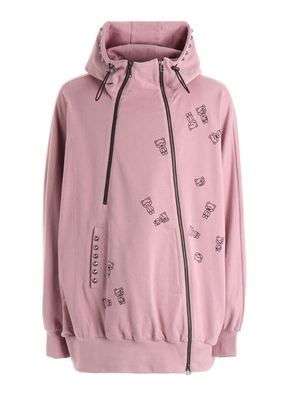 Ground Y × GLOOMY INVERTED V HOODIE（PINK）
