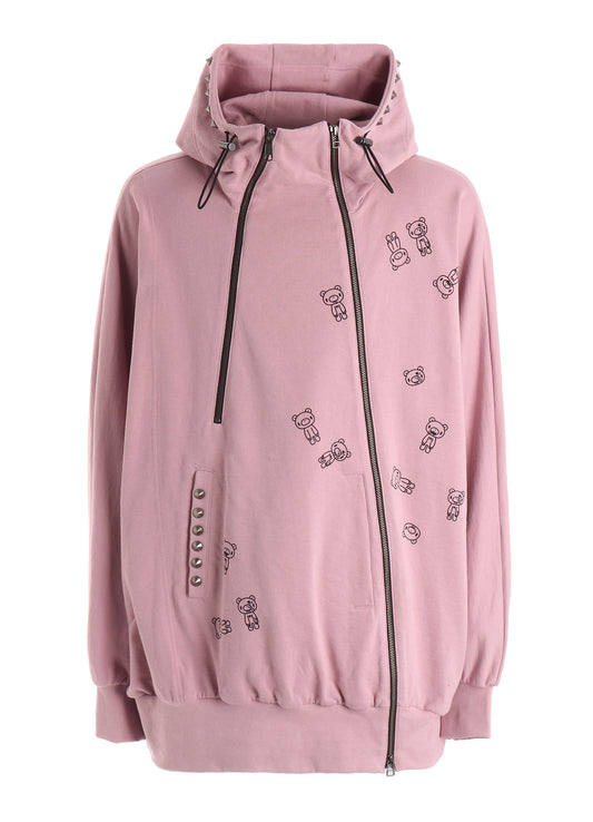 Ground Y × GLOOMY INVERTED V HOODIE（PINK）
