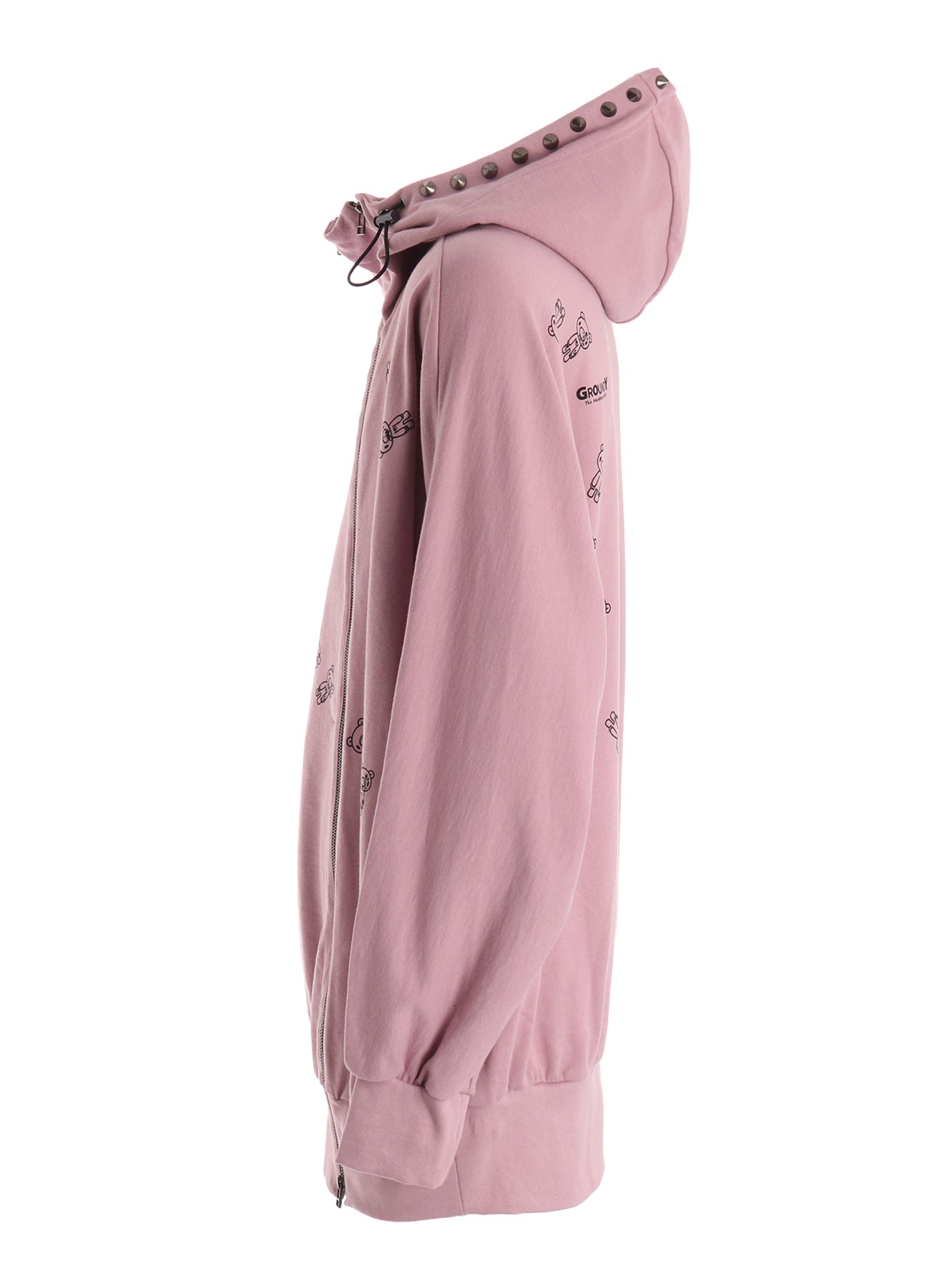 Ground Y × GLOOMY INVERTED V HOODIE（PINK）