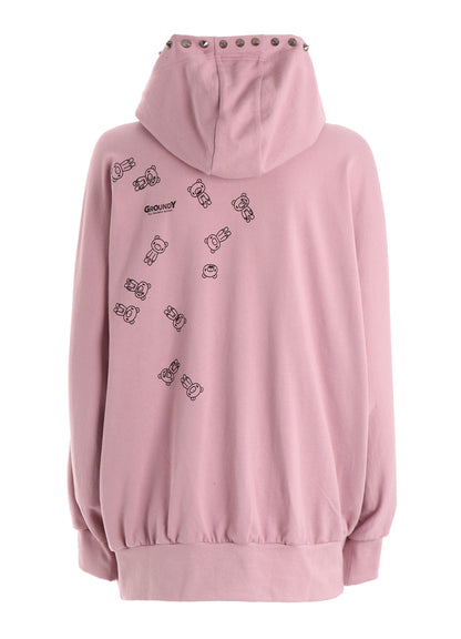 Ground Y × GLOOMY INVERTED V HOODIE（PINK）