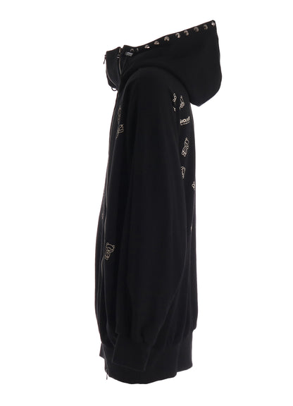 Ground Y × GLOOMY INVERTED V HOODIE（BLACK）