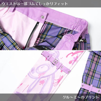 [ACDC RAG x Gloomy]パステルグル〜ミ〜 ボンテージパンツ PURPLE TARTAN