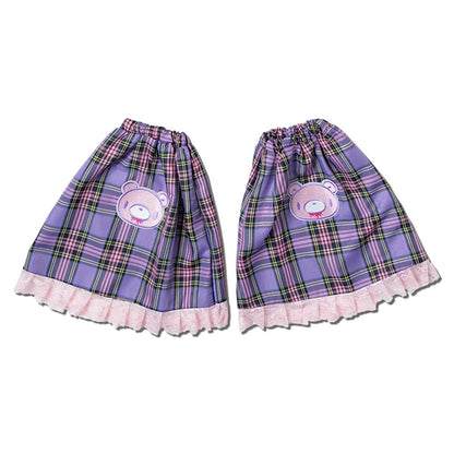 [ACDC RAG x Gloomy]パステルグル〜ミ〜 レッグウォーマー PURPLE TARTAN