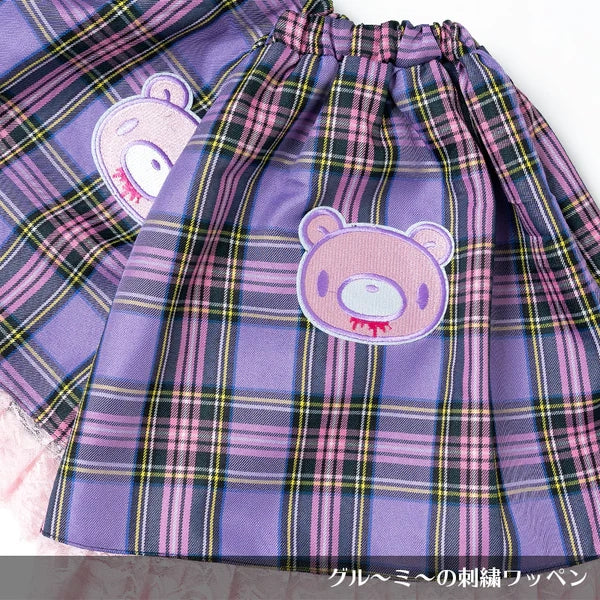 [ACDC RAG x Gloomy]パステルグル〜ミ〜 レッグウォーマー PURPLE TARTAN