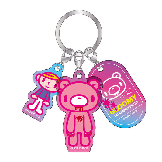 Gloomy 3 Charm Keychain Gloomy
