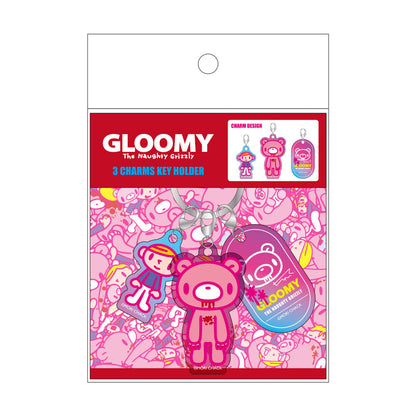 Gloomy 3 Charm Keychain Gloomy