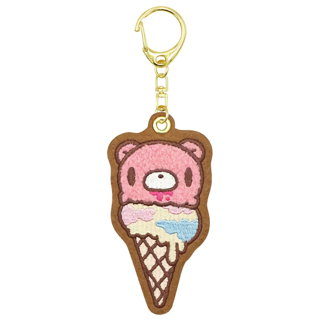 Gloomy Sagara Embroidered Felt Keychain Ice