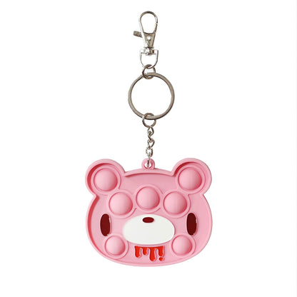 【北米輸入品】グル〜ミ〜　Gloomy Bear Silicone Popper Fidget Keychain