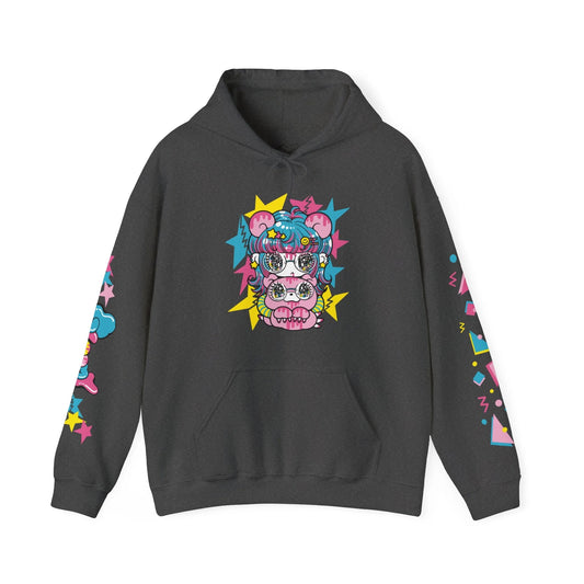 【北米輸入品】[Yurie Sekiya x Gloomy]STARRY GAL 2024 Unisex Hooded Sweatshirt（Black）