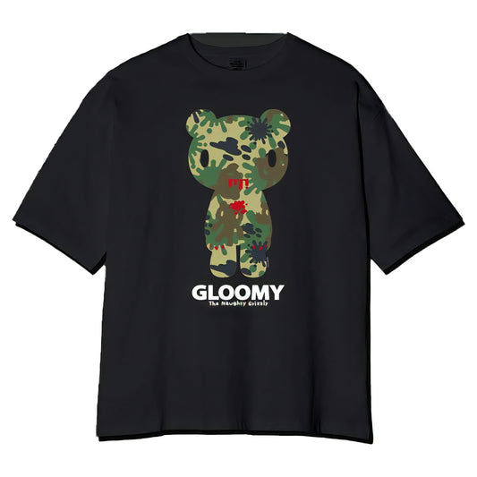 GLOOMY ウッドランドカモフラージュTシャツ