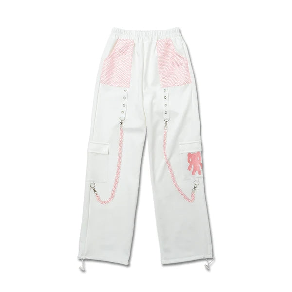 ACDC RAG x Gloomy]パステルグルーミー メッシュパンツ WH/PINK
