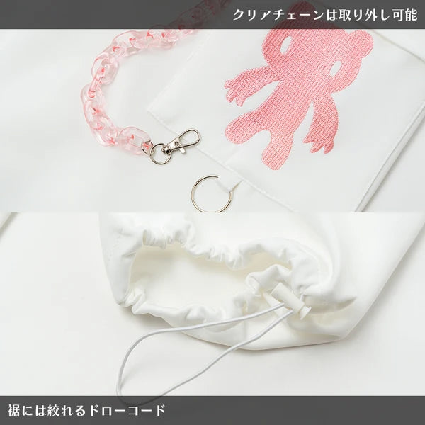 ACDC RAG x Gloomy]パステルグルーミー メッシュパンツ WH/PINK