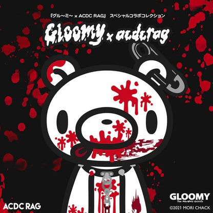 [ACDC RAG x Gloomy]ダークグル～ミ～ ヒュージTシャツ　BK/RED