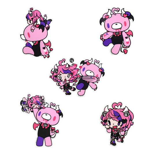 【北米輸入品】Ironmouse x Gloomy Bear Sticker Pack