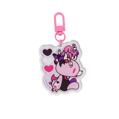 [North American Import] Ironmouse x Gloomy Bear Together Acrylic Keychain