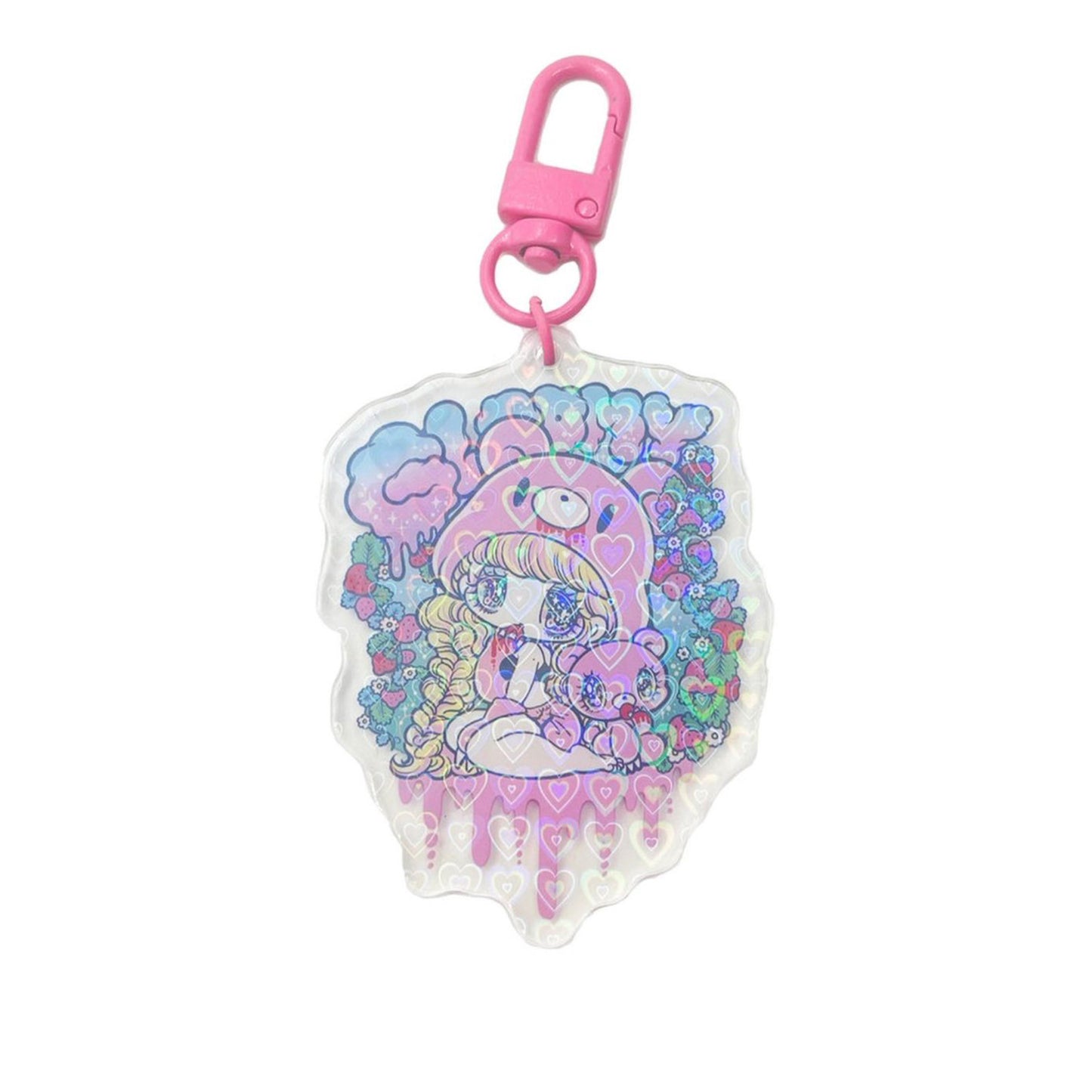 【北米輸入品】Gloomy x Yurie Sekiya strawberryGirl Acrylic Keychain