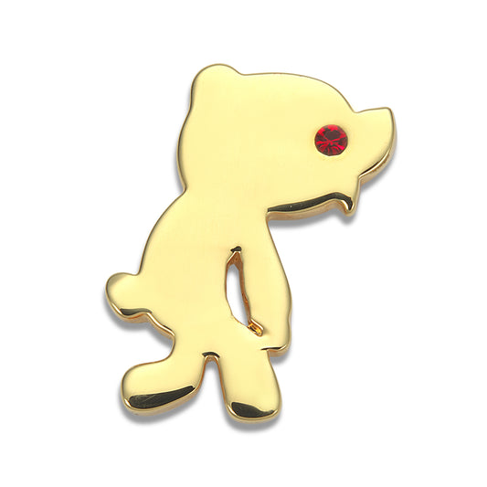 【ジュエリー】GLOOMY Silhouette Pin Broach/Gold