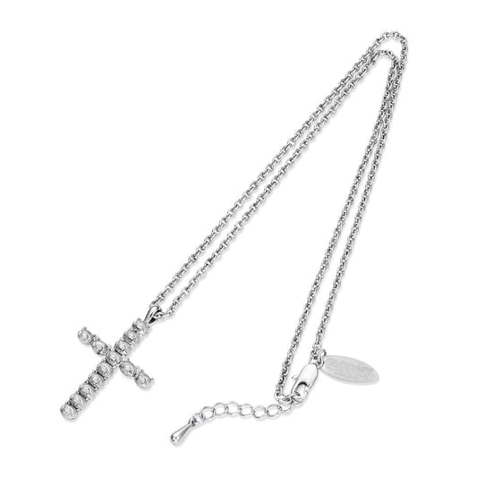 【ジュエリー】GLOOMY Cross Necklace/Rhodium