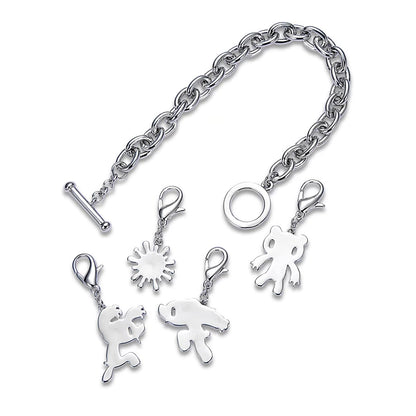 【ジュエリー】GLOOMY Silhouette Charm Bracelet