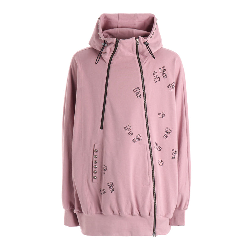Ground Y × GLOOMY INVERTED V HOODIE（PINK）