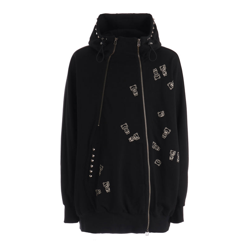 Ground Y × GLOOMY INVERTED V HOODIE（BLACK）