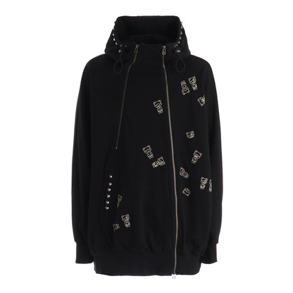 Ground Y × GLOOMY INVERTED V HOODIE（BLACK）